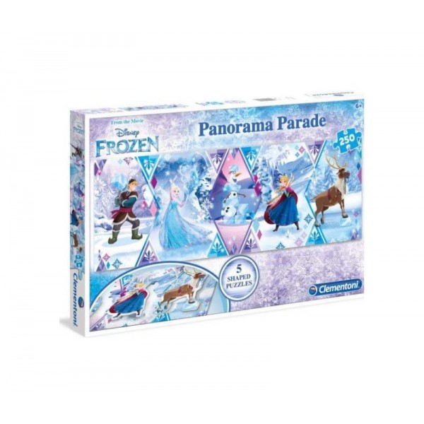 Puzzle Disney Frozen La Reine des neiges Panorama Parade 250 pièces - Clementoni