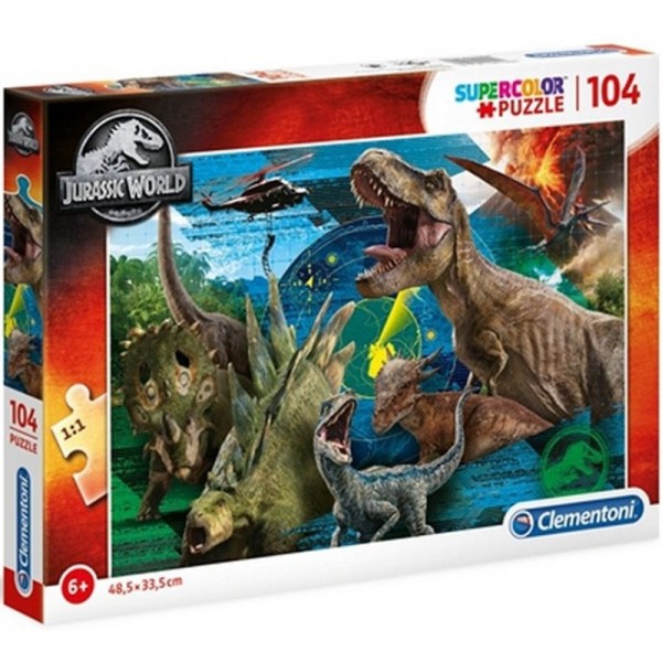 Puzzle Jurassic World 104 pièces - Clementoni