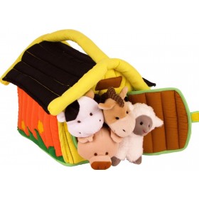 Ferme "Textile" avec 4 peluches
