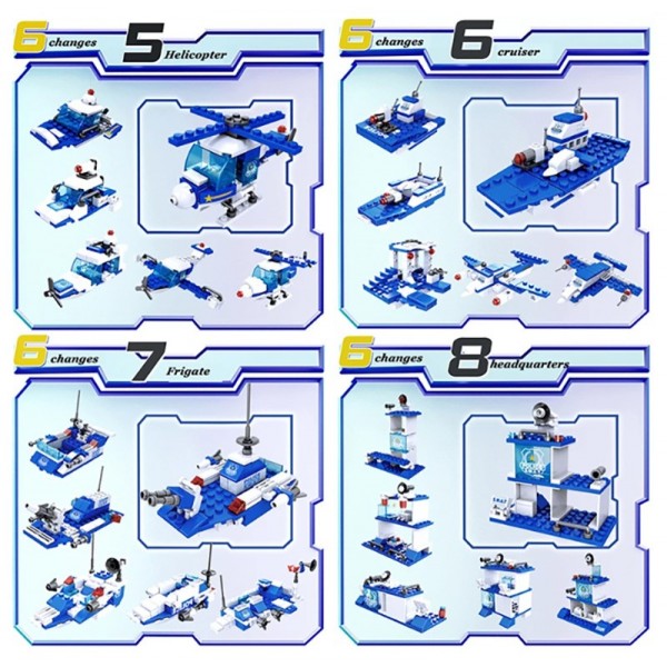 Lele Brother City Police - 51 Formes - 700 pièces