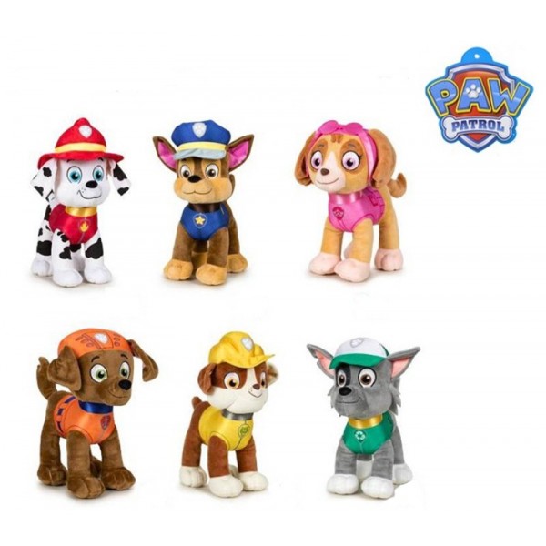 Pat Patrouille Peluches Chase Ruben Stella Rocky Zuma Marcus19cm