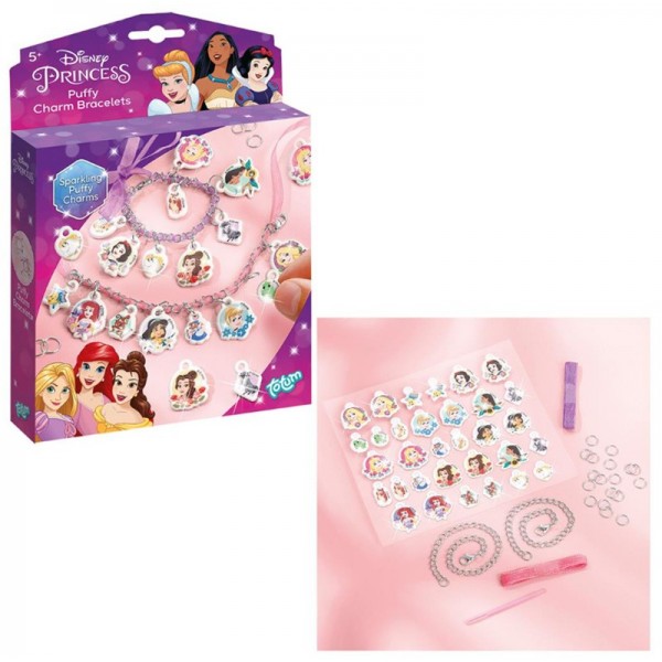 Totum Disney Princess - Puffy Charm Bracelets