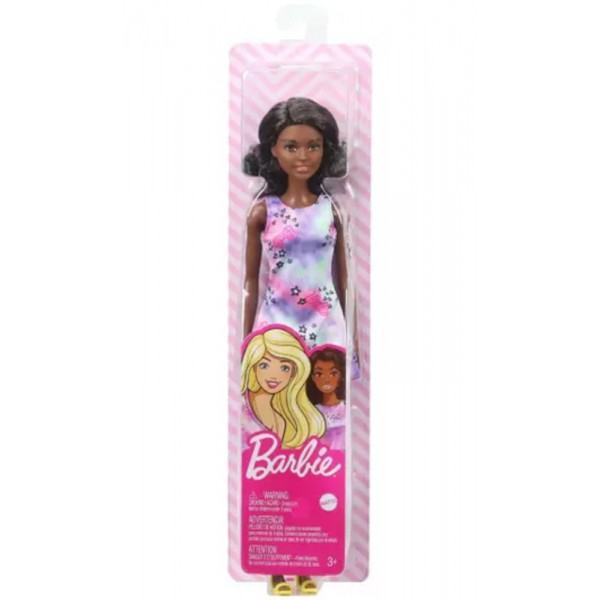 Poupée Barbie Afro Américaine Robe Etoiles Coeurs