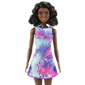 Poupée Barbie Afro Américaine Robe Etoiles Coeurs