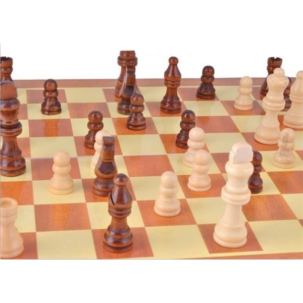 Jeu d'échecs en bois - Echiquier