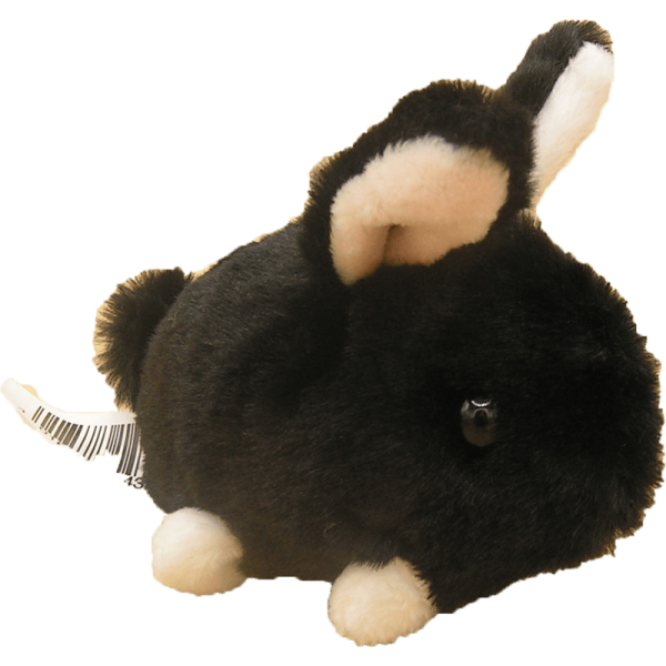 Peluche Lapin 10cm noir