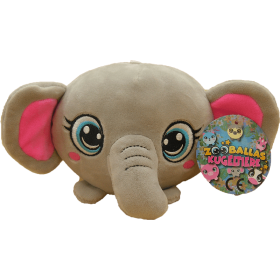 Peluche Eléphant des Animaux Squishy Zooballas 10cm