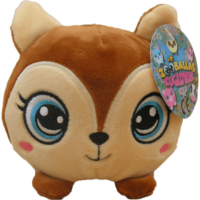 Peluche Ecureuil des Animaux Squishy Zooballas 10cm