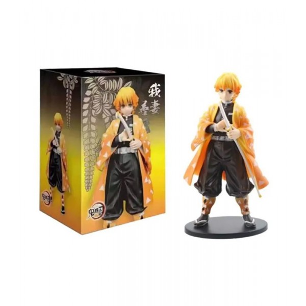 Lot de 6 Figurines Demon Slayer 15cm en coffret illustré - Zenitsu Agatsuma