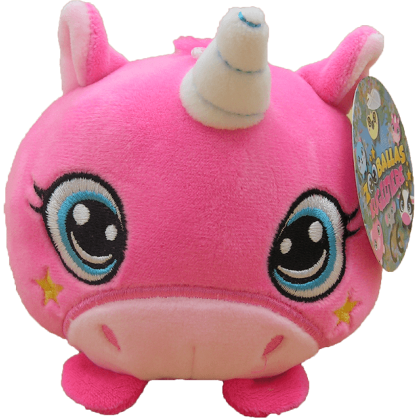 Peluche Licorne des Animaux Squishy Zooballas 10cm