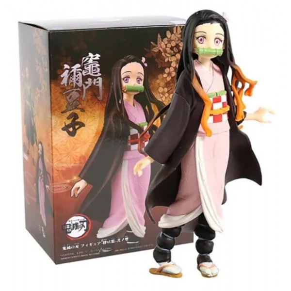 Lot de 6 Figurines Demon Slayer 15cm en coffret illustré - Nezuko Kamado