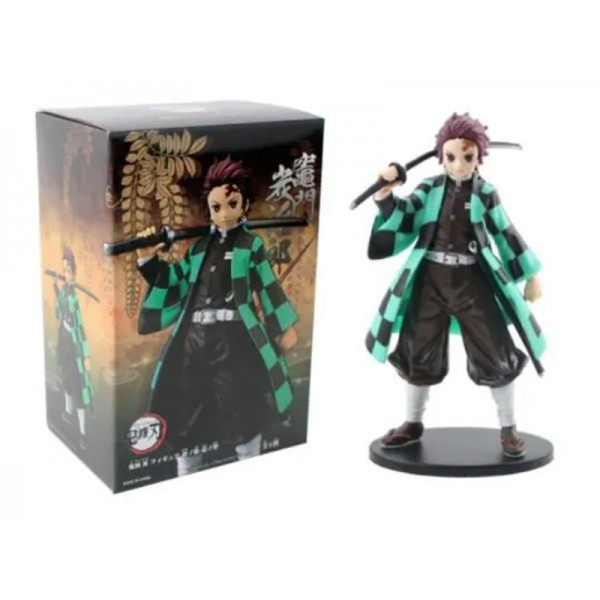 Lot de 6 Figurines Demon Slayer 15cm en coffret illustré - Tanjiro Kamado