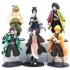 Lot de 6 Figurines Demon Slayer 15cm en coffret illustré