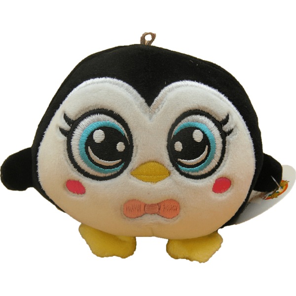 Peluche Pingouin des Animaux Squishy Zooballas 10cm