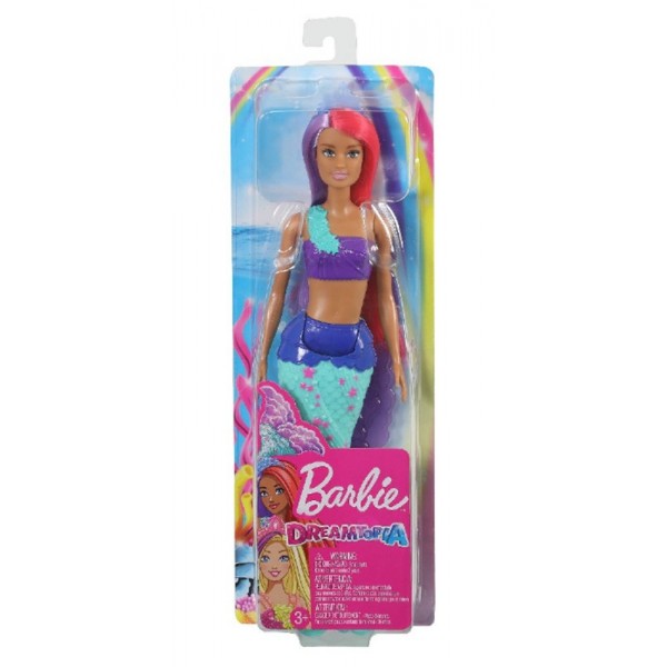 Poupée Sirène Barbie Dreamtopia - Cheveux Violets et Roses