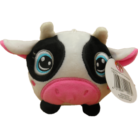 Peluche Vache des Animaux Squishy Zooballas 10cm