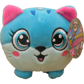 Peluche Chat des Animaux Squishy Zooballas 10cm