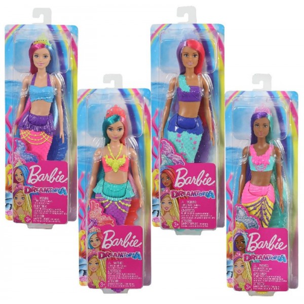 Poupée Sirène Barbie Dreamtopia - Cheveux Violets et Turquoises