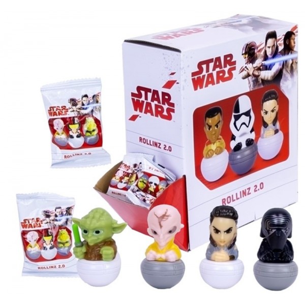 Lot de 3 mini figurines surprise Star Wars Rollinz 2.0