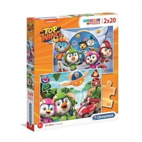 Super Wings - 2 Puzzles Clementoni 27x19cm