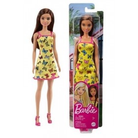 Poupée Barbie Robe Papillon Jaune