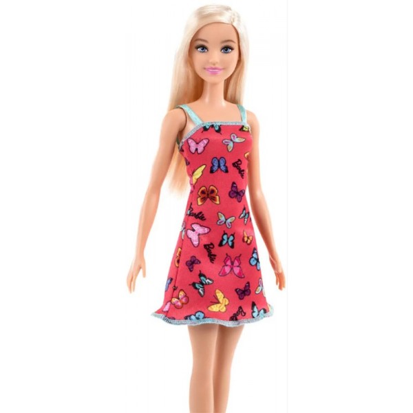 Poupée Barbie Blonde Chic en Robe Papillon Rose