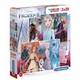 Puzzles Disney La Reine des neiges 2x20 pièces - Clementoni
