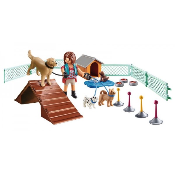 PLAYMOBIL 70676 City Life Educatrice et chiens