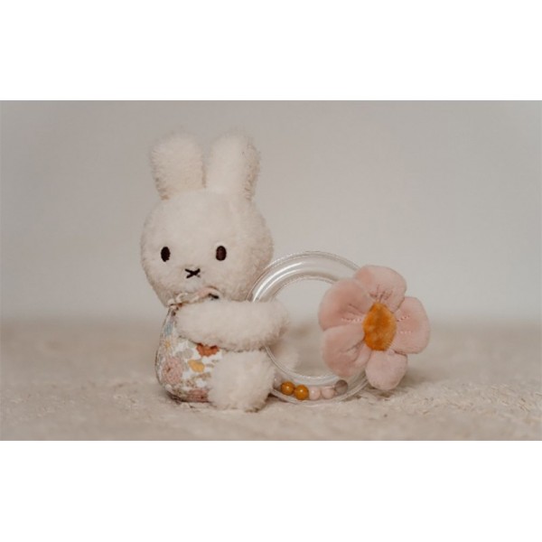 Miffy Vintage Petites Fleurs Anneau Hochet