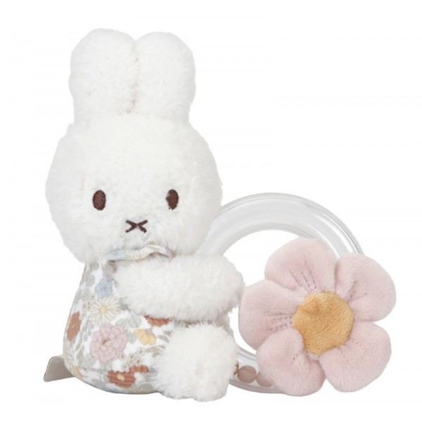 Miffy Vintage Petites Fleurs Anneau Hochet