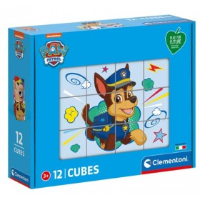 Clementoni Play For Future - Puzzle Dés Pat Patrouille 12 Cubes