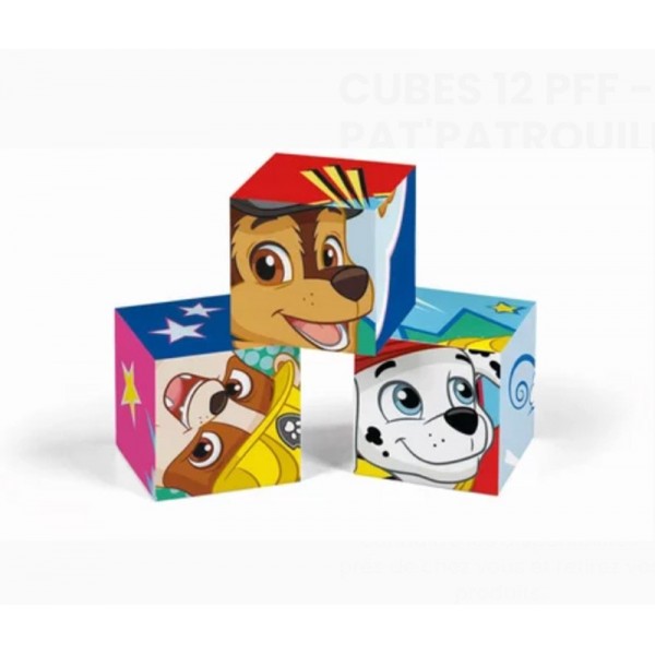 Clementoni Play For Future - Puzzle Dés Pat Patrouille 12 Cubes