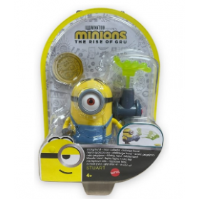 Mattel - Figurine Minions Rise of Gru - Stuart - 9cm avec accessoires