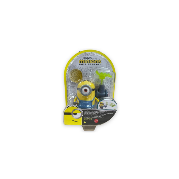 Mattel - Figurine Minions Rise of Gru - Stuart - 9cm avec accessoires