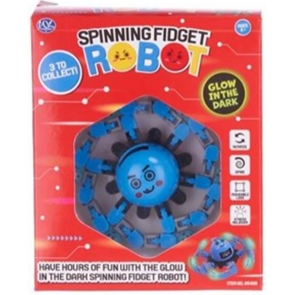 Robot Spinning Fidget - bleu