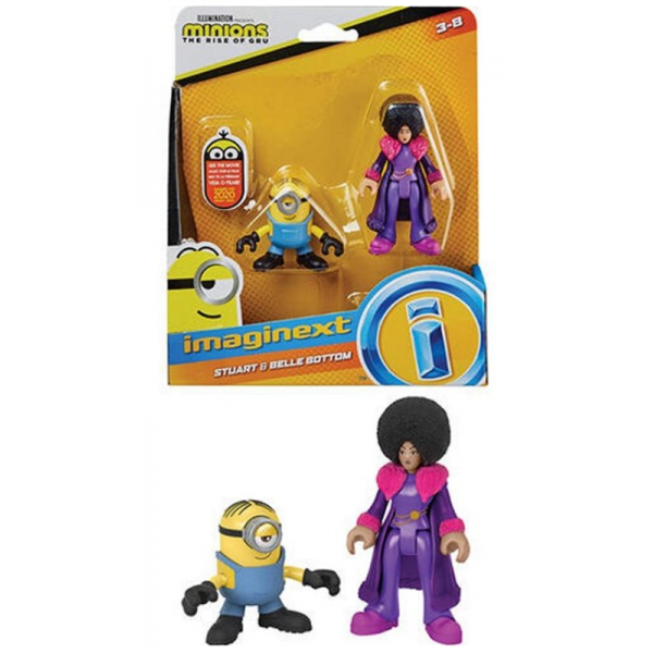 Figurines Minions Stuart et Belle Bottom - Imaginext