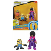 Figurines Minions Stuart et Belle Bottom - Imaginext