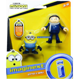 Figurines Minions Otto et Gru - Imaginext