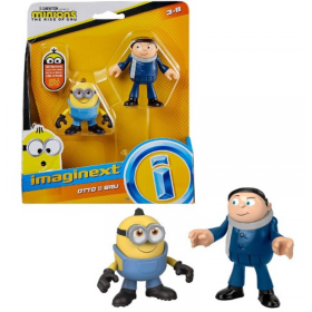 Figurines Minions Otto et Gru - Imaginext