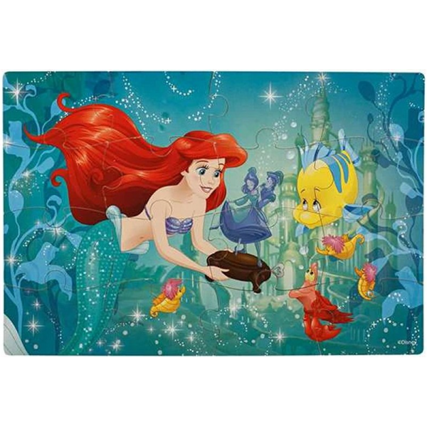 Disney Princesses Puzzle bois 4 modèles - Ariel