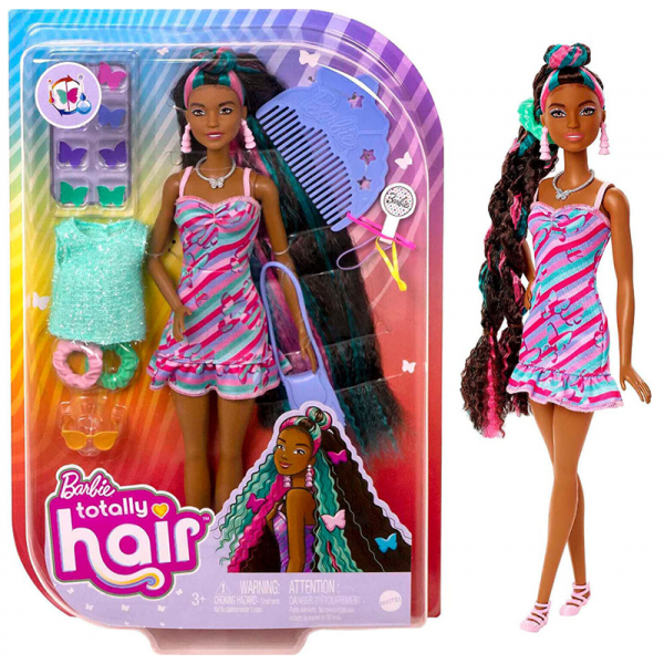 Poupée Barbie Totally Hair Ultra Chevelure - Look Papillons
