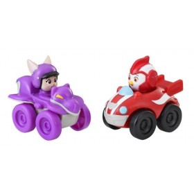 Super Wings Pack 2 Mini Figurines + Voitures Rod et Betty