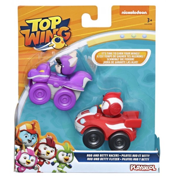 Super Wings Pack 2 Mini Figurines + Voitures Rod et Betty