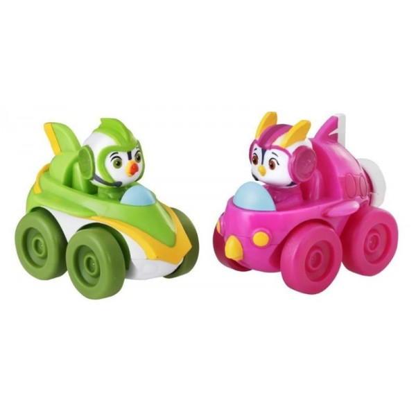 Super Wings Pack 2 Mini Figurines + Voitures Brody et Penny