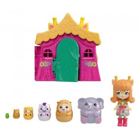 Poupée Enchantimals Maison Girafe et Animaux Surprises