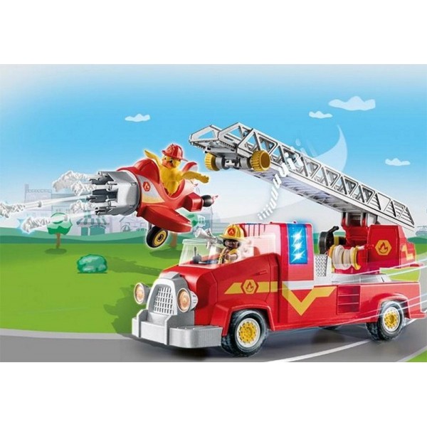 Playmobil Duck on Call Camion de pompier avec lumière et son 70911