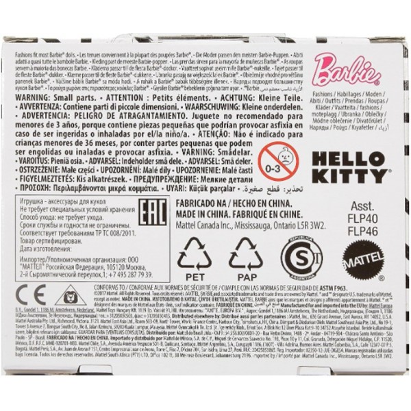 Barbie Fashions Top Hello Kitty Lavande FLP46