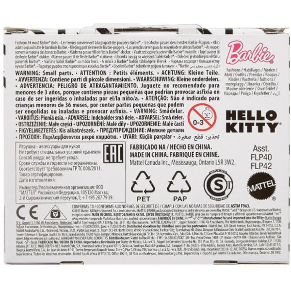 Barbie Fashions Top Hello Kitty Rose Mattel FLP42