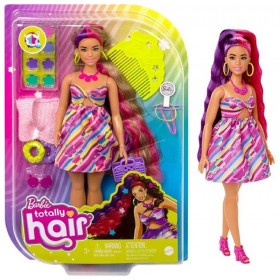 Poupée Barbie Totally Hair Look Fleuri - Mattel