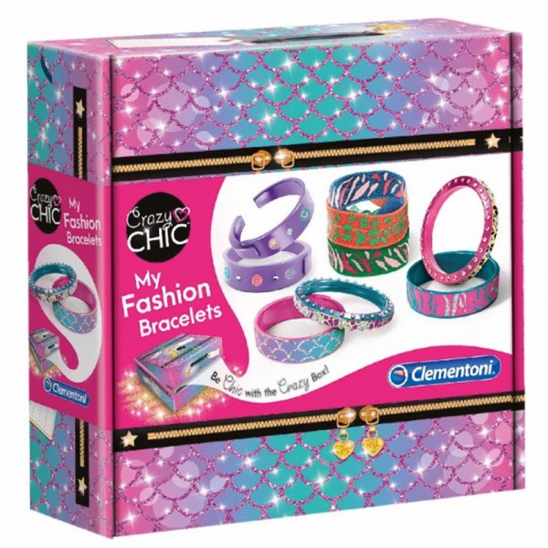 Kit Créatif DIY My Fashion Bracelets Crazy Chic - Clementoni